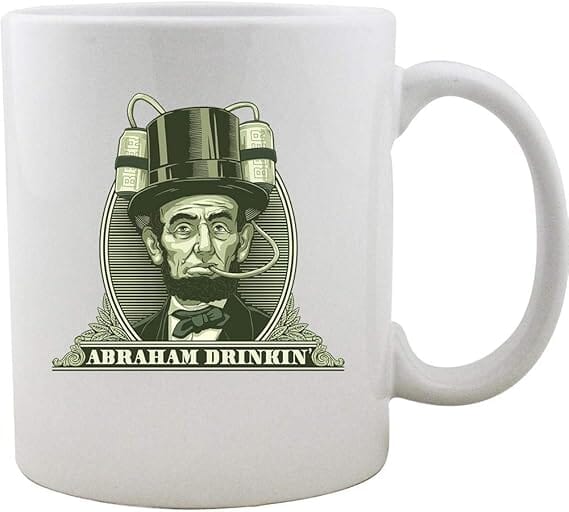 Abraham Drinking Coffee Mug Mugs 