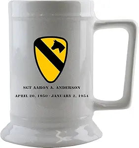 Customizable Army 1st Cavalry Division 16 oz. Beer Stein Beer Steins 