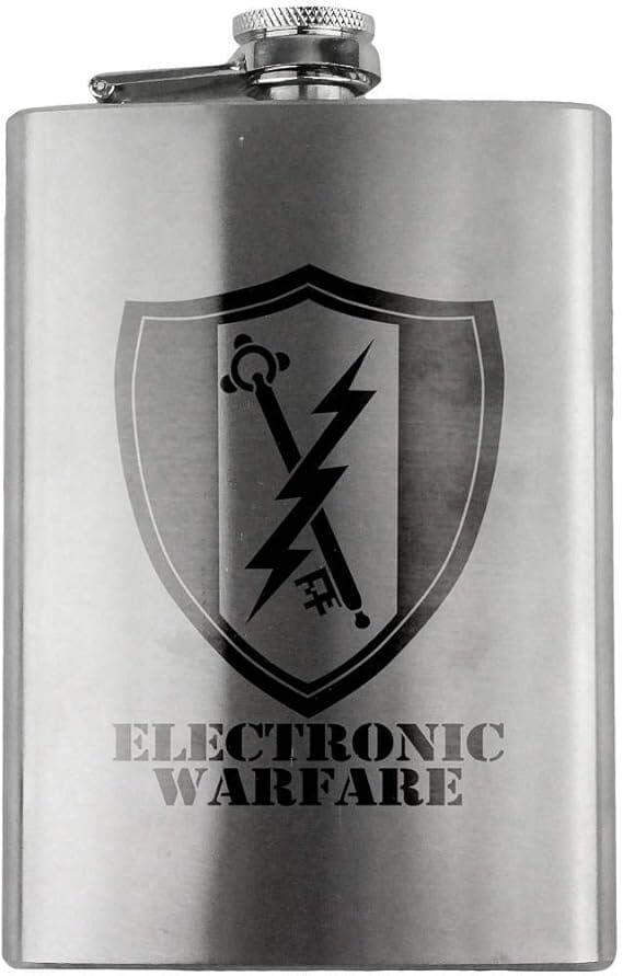 Army Electronic Warfare Branch Military 8oz. Flask flask 