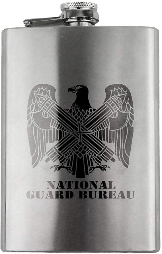 Army National Guard Bureau Branch Military 8oz. Flask flask 