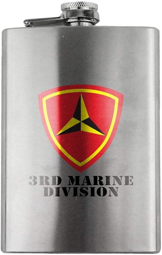 3rd Marine Division 8oz. Flask flask 