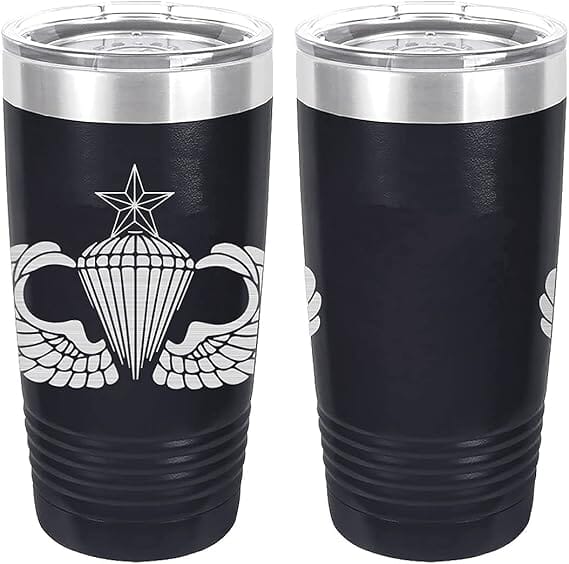 Army Parachutist Senior Badge Laser Engraved 20oz Tumbler Mugs LET.0148.N