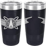 Army Space Basic Badge Laser Engraved 20oz Tumbler Mugs LET.0155.N