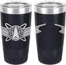 Army Space Basic Badge Laser Engraved 20oz Tumbler Mugs LET.0155.N