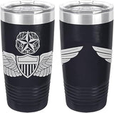 Army Aviator Master Badge Laser Engraved 20oz Tumbler Mugs LET.0124.N