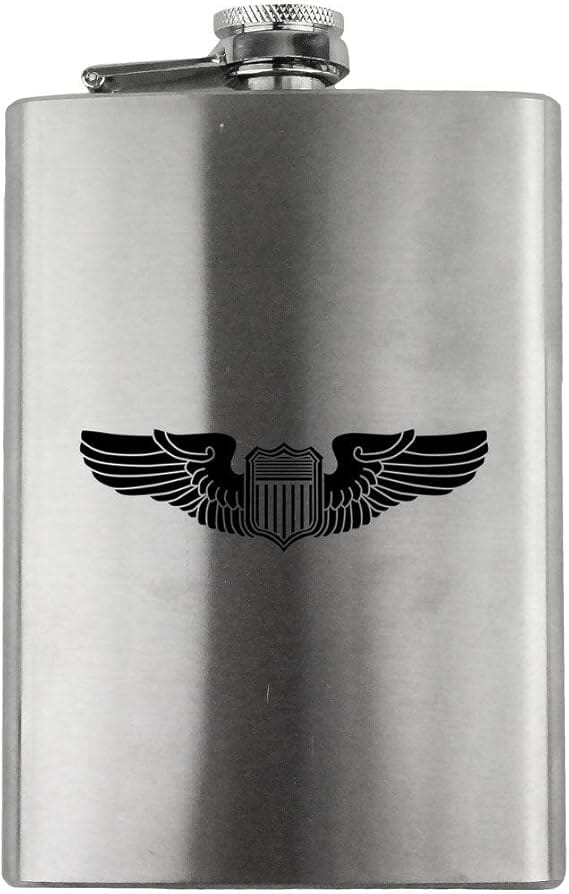 Pilot Badge Air Force Veteran 8oz. Flask flask 