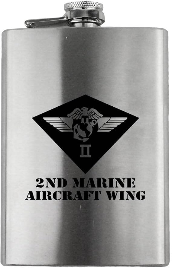 2nd Marine Aircraft Wing Subdued 8oz. Flask flask 