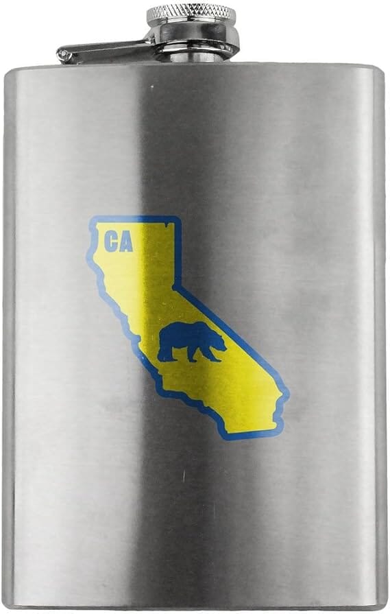 Original I Bruin California Classic 8oz. Stainless Steel Flask flask 