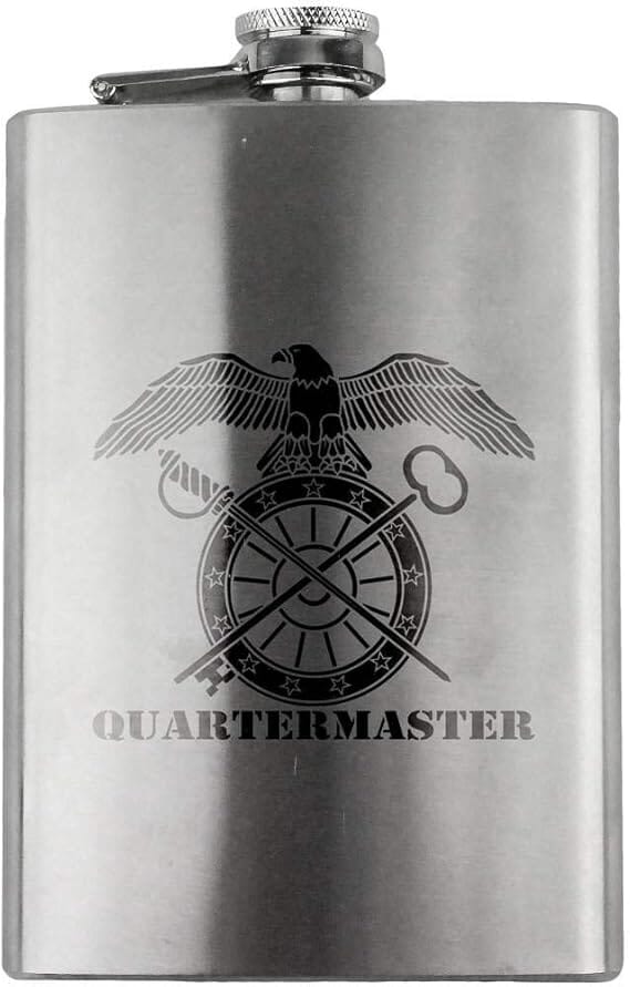 Army Quartermaster Branch Military 8oz. Flask flask 