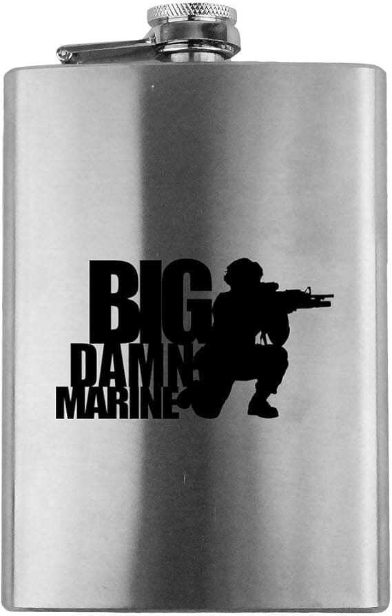 Big Damn Marine Veteran 8oz. Flask flask 