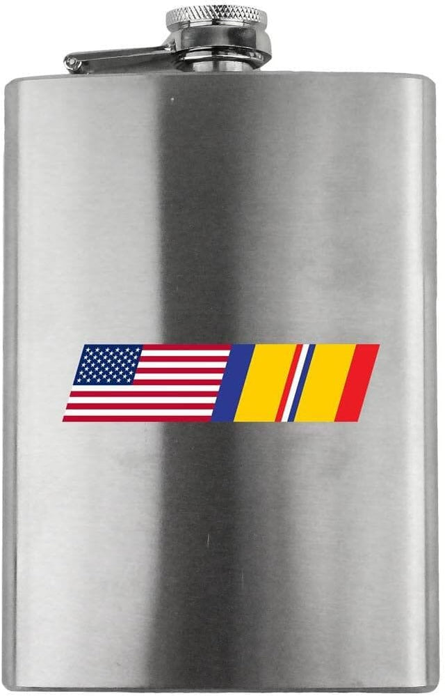 Vintage American Flag Combat Action Blend Veteran 8oz. Flask flask 