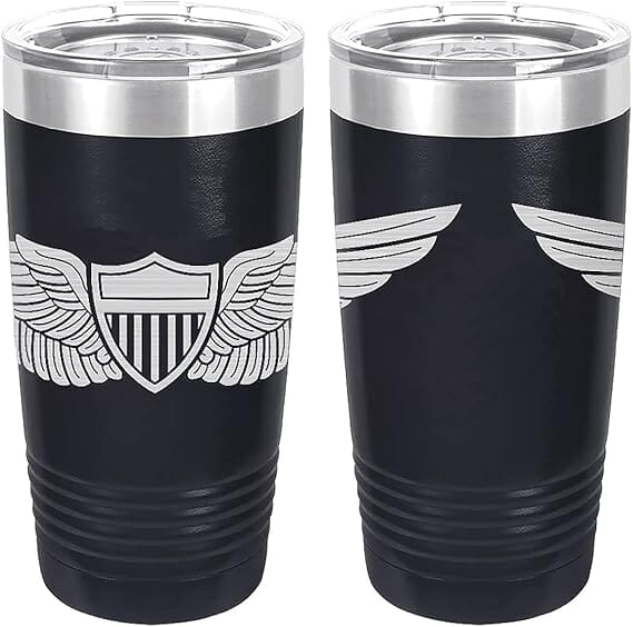 Army Aviator Basic Badge Laser Engraved 20oz Tumbler Mugs LET.0125.N