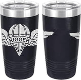 Army Parachute Rigger Badge Laser Engraved 20oz Tumbler Mugs LET.0145.N