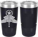 Army Halo Jumpmaster Badge Laser Engraved 20oz Tumbler Mugs LET.0142.N