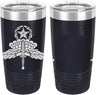 Army Halo Jumpmaster Badge Laser Engraved 20oz Tumbler Mugs LET.0142.N