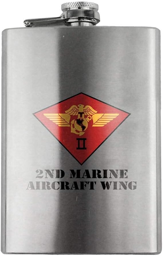 2nd Marine Aircraft Wing 8oz. Flask – USAMM