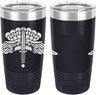 Army Halo Free Fall Wings Badge Laser Engraved 20oz Tumbler Mugs LET.0141.N