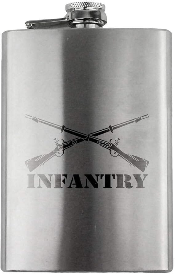 Army Infantry Branch Military 8oz. Flask flask 