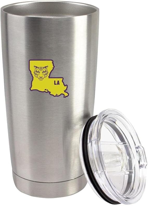 Original I Tiger Louisiana 20 oz Vacuum Sealed 18/8 Stainless Steel Tumbler Mugs 