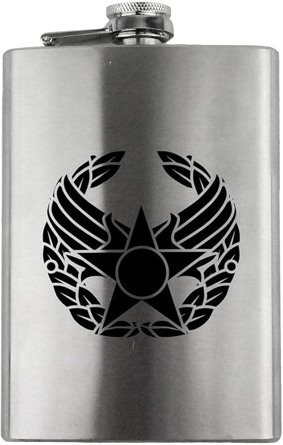 Commanders Badge Air Force Veteran 8oz. Flask flask 