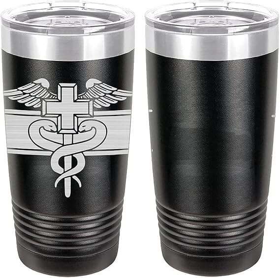Army Expert Field Medical Badge Laser Engraved 20oz Tumbler Mugs LET.0139.B