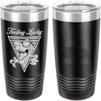 Feeling Lucky Dinosaur Laser Engraved 20oz Tumbler Mugs LET.0165.B