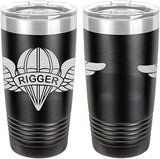 Army Parachute Rigger Badge Laser Engraved 20oz Tumbler Mugs LET.0145.B