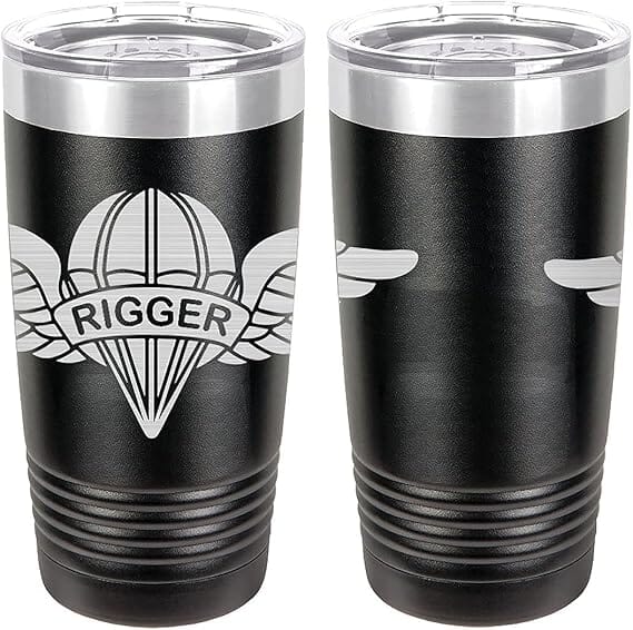 Army Parachute Rigger Badge Laser Engraved 20oz Tumbler Mugs LET.0145.B