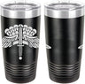 Army Halo Free Fall Wings Badge Laser Engraved 20oz Tumbler Mugs LET.0141.B