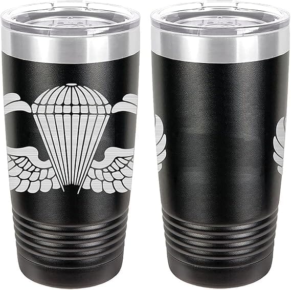 Army Parachutist Badge Laser Engraved 20oz Tumbler Mugs LET.0146.B