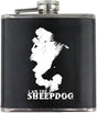 Original I Am the Sheepdog Veteran Military Stainless Steel Leather Wrapped 6oz. Flask Flasks 