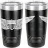 Army Aviator Basic Badge Laser Engraved 20oz Tumbler Mugs LET.0125.B