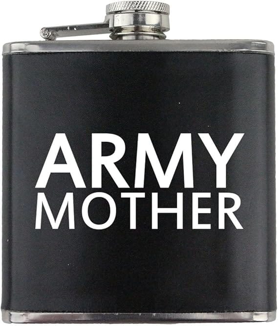 Army Mother Family 6oz. Flask Flasks 