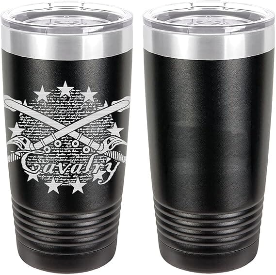 Cavalry Declaration Laser Engraved 20oz Tumbler Mugs LET.0163.B