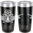 Army Space Master Badge Laser Engraved 20oz Tumbler Mugs LET.0144.B