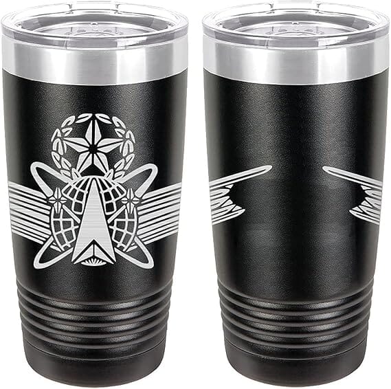 Army Space Master Badge Laser Engraved 20oz Tumbler Mugs LET.0144.B