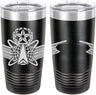 Army Space Master Badge Laser Engraved 20oz Tumbler Mugs LET.0144.B