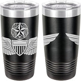 Army Aviator Master Badge Laser Engraved 20oz Tumbler Mugs LET.0124.B