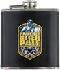 Original Air Force Knuckle Biter Beer Label Stainless Steel Leather Wrapped 6oz. Flask Flasks 