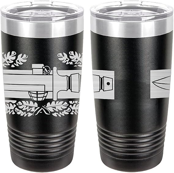 Army Combat Action Badge Laser Engraved 20oz Tumbler Mugs LET.0128.B