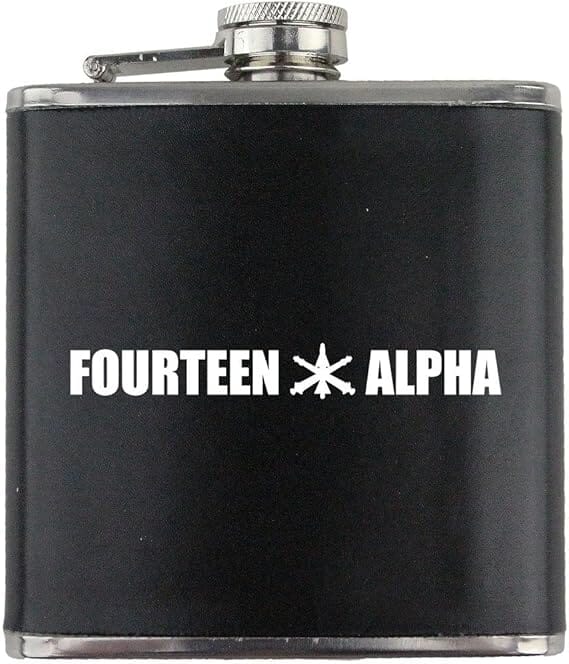 Army Air Defense Artillery MOS 14A Veteran Leather Wrapped 6oz. Flask Flasks 