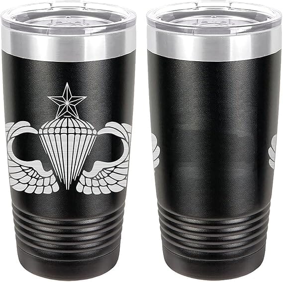 Army Parachutist Senior Badge Laser Engraved 20oz Tumbler Mugs LET.0148.B