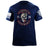 75th Ranger Skull and Snake Graphic T-shirt Shirts 87253-S-NAVY
