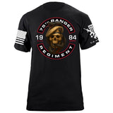 75th Rangers Regiment Skull & Snake T-Shirt Shirts 86382-S-BK