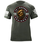 75th Rangers Regiment Skull & Snake T-Shirt Shirts 86382-S-MG