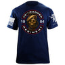 75th Rangers Regiment Skull & Snake T-Shirt Shirts 86382-S-NAVY