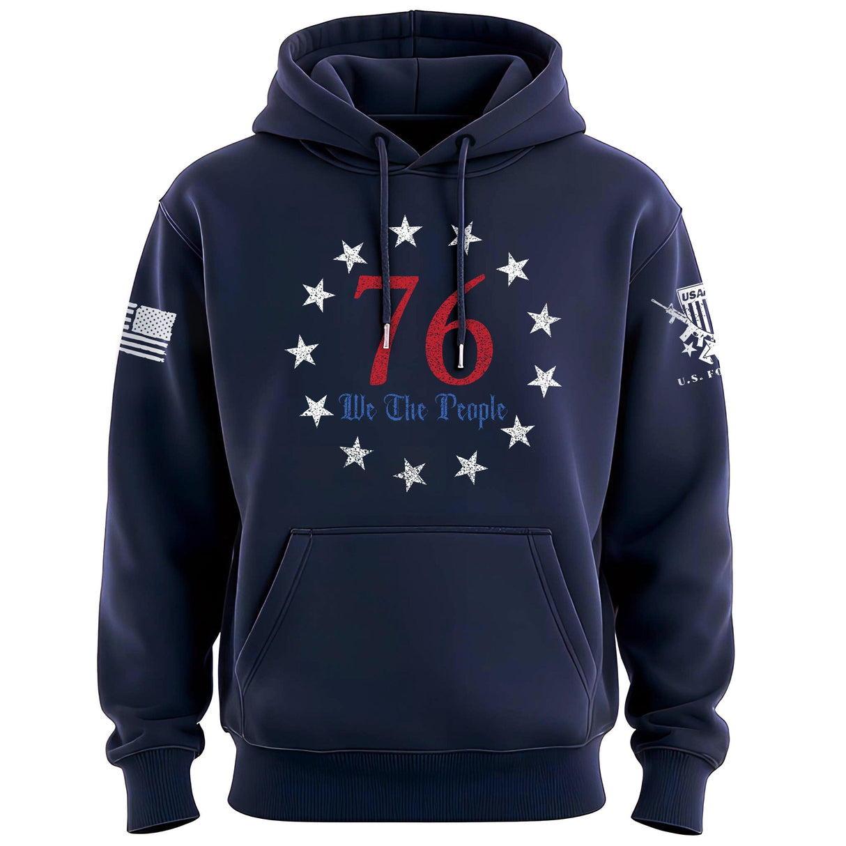 76 We The People Circle Hoodie Hoodies 100010-S-NAVY