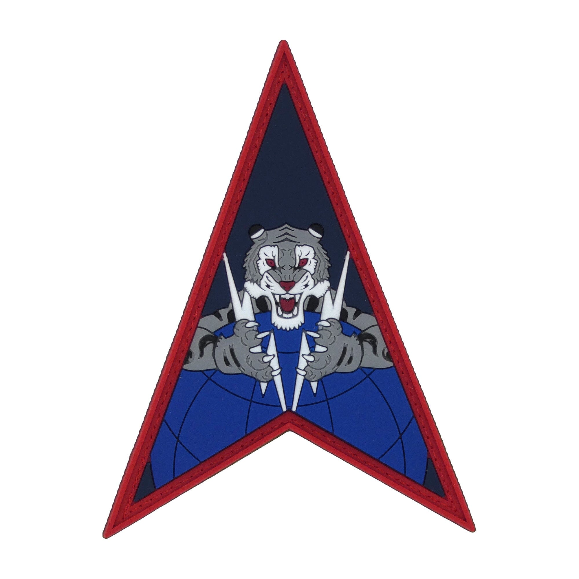 Space Force PVC Patch - Space Delta 5 Red Border Patches 