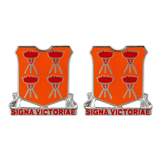 447th Signal Battalion Unit Crest (Signa Victoriae)