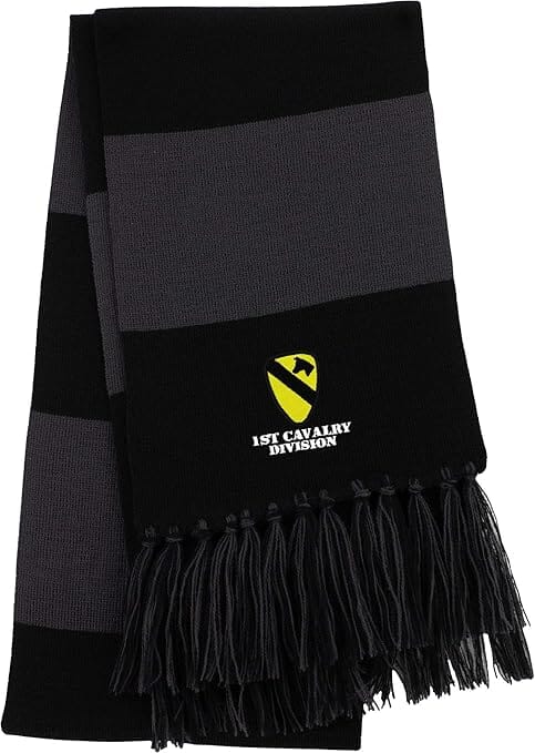 1st Cavalry Division Embroidered Scarf & Pom Beanie Hats and Caps SF.0023